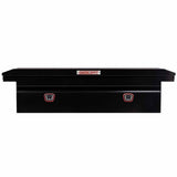 Weatherguard 120-5-04 Saddle Box, Steel, Full Low Profile, Gloss Black, 11.0 cu ft - 4