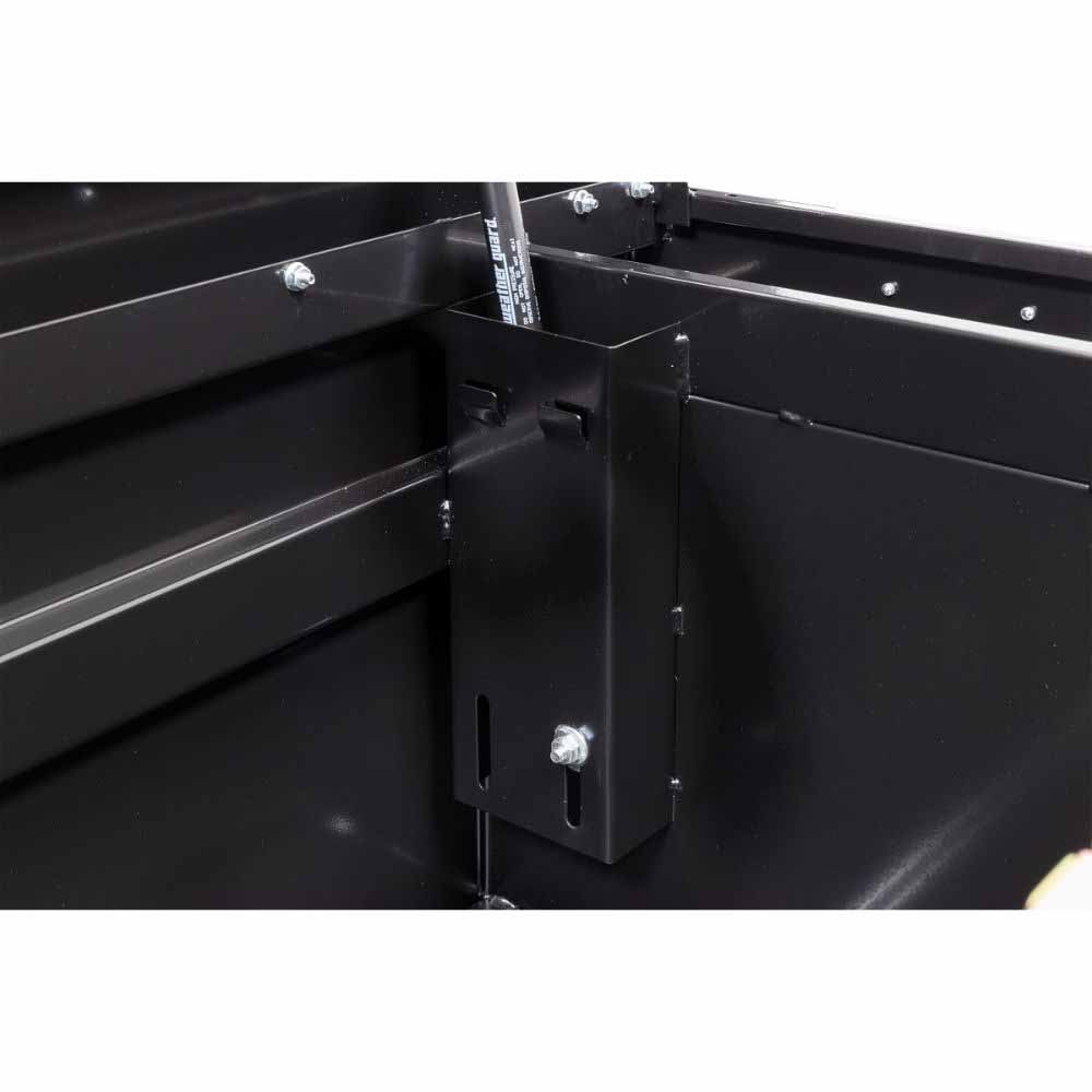 Weatherguard 120-5-04 Saddle Box, Steel, Full Low Profile, Gloss Black, 11.0 cu ft - 8