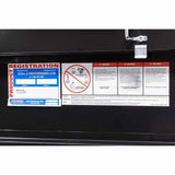 Weatherguard 120-5-04 Saddle Box, Steel, Full Low Profile, Gloss Black, 11.0 cu ft - 11