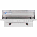 Weatherguard 121-0-04 Saddle Box, Aluminum, Full Low Profile, Clear, 11.0 cu ft - 2
