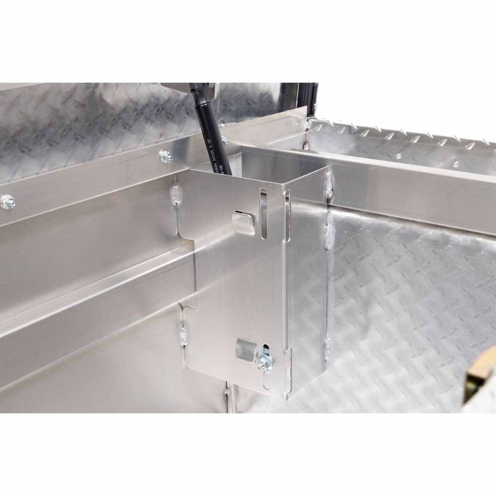 Weatherguard 121-0-04 Saddle Box, Aluminum, Full Low Profile, Clear, 11.0 cu ft - 8