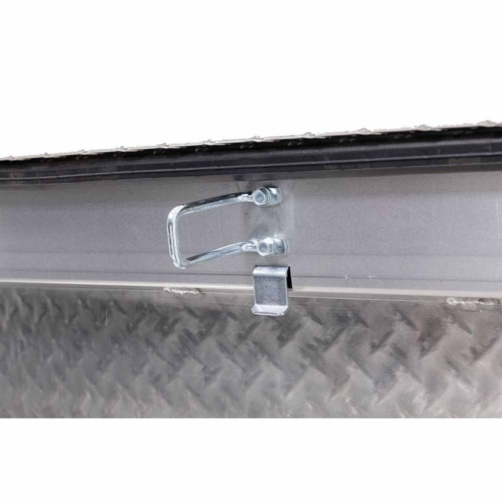 Weatherguard 121-0-04 Saddle Box, Aluminum, Full Low Profile, Clear, 11.0 cu ft - 9