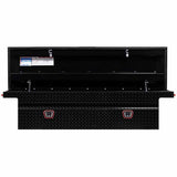 Weatherguard 121-5-04 Saddle Box, Aluminum, Full Low Profile, Gloss Black, 11.0 cu ft - 2