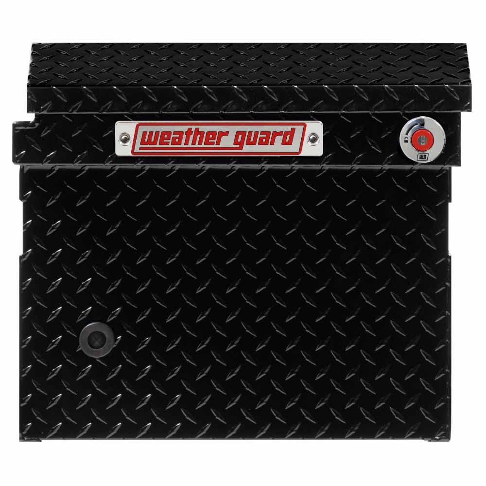 Weatherguard 121-5-04 Saddle Box, Aluminum, Full Low Profile, Gloss Black, 11.0 cu ft - 3