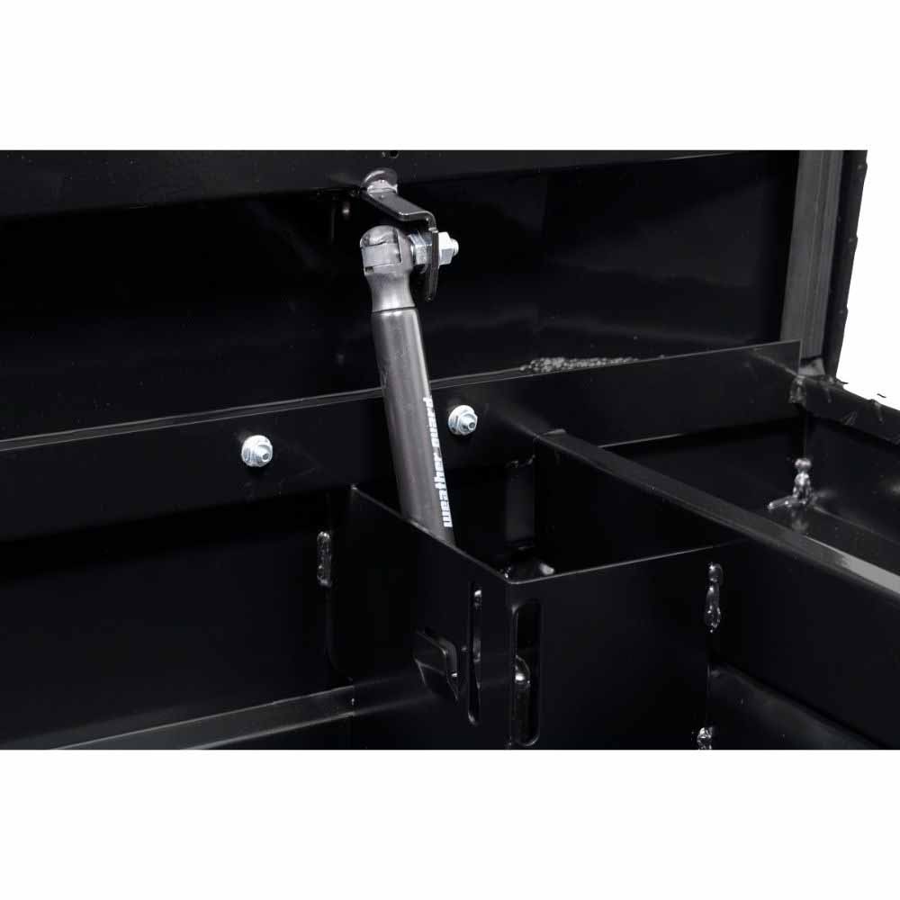 Weatherguard 121-5-04 Saddle Box, Aluminum, Full Low Profile, Gloss Black, 11.0 cu ft - 7