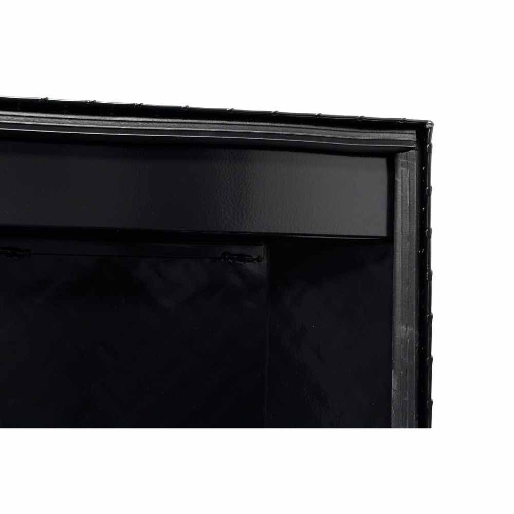 Weatherguard 121-5-04 Saddle Box, Aluminum, Full Low Profile, Gloss Black, 11.0 cu ft - 13