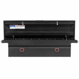 Weatherguard 121-52-04 Saddle Box, Aluminum, Full Low Profile, Textured Matte Black, 11.0 cu ft - 2