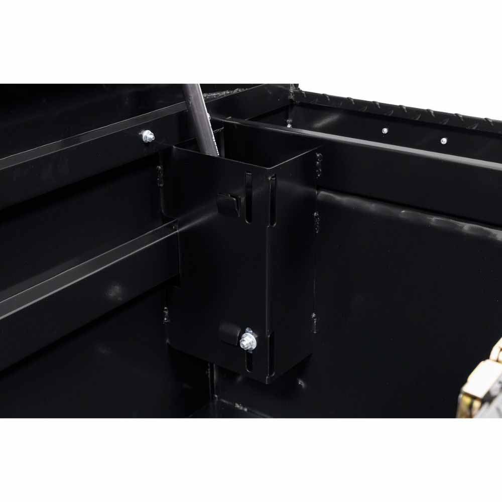 Weatherguard 123-5-04 Saddle Box, Aluminum, Full Deep, Gloss Black, 15.0 cu ft - 8