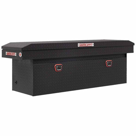 Weatherguard 123-52-04 Saddle Box, Aluminum, Full Deep, Textured Matte Black, 15.0 cu ft