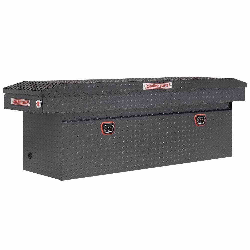 Weatherguard 123-6-04 Saddle Box, Aluminum, Full Deep, Gunmetal Gray, 15.0 cu ft