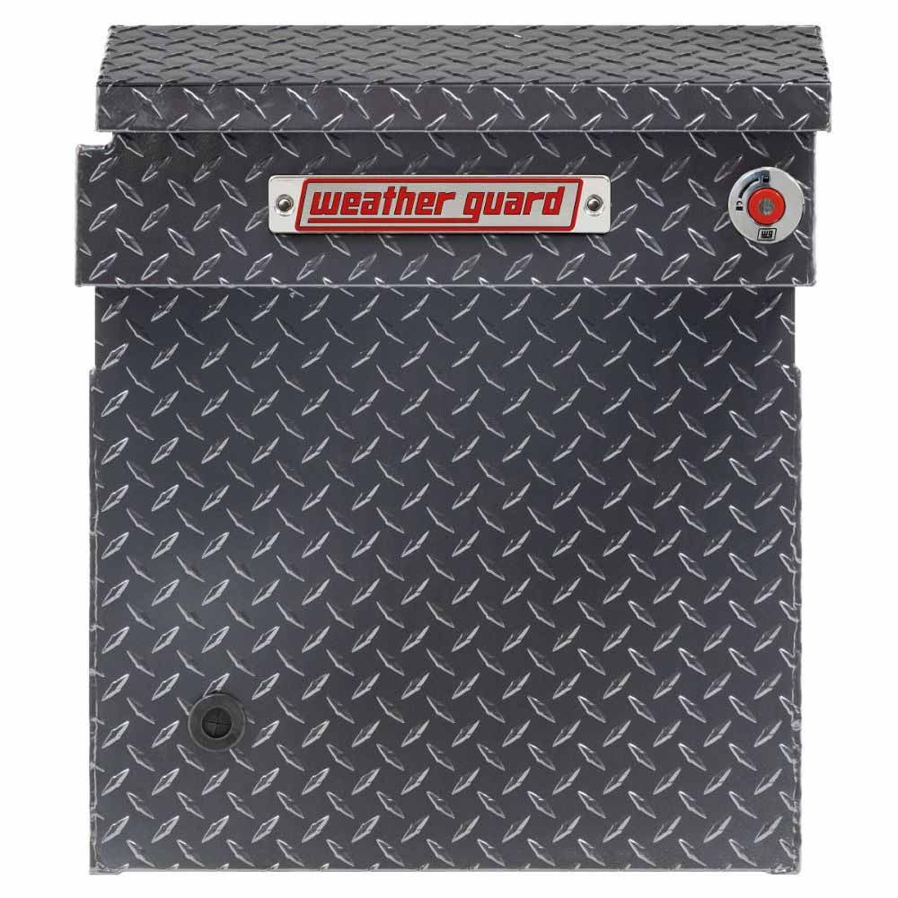 Weatherguard 123-6-04 Saddle Box, Aluminum, Full Deep, Gunmetal Gray, 15.0 cu ft - 3