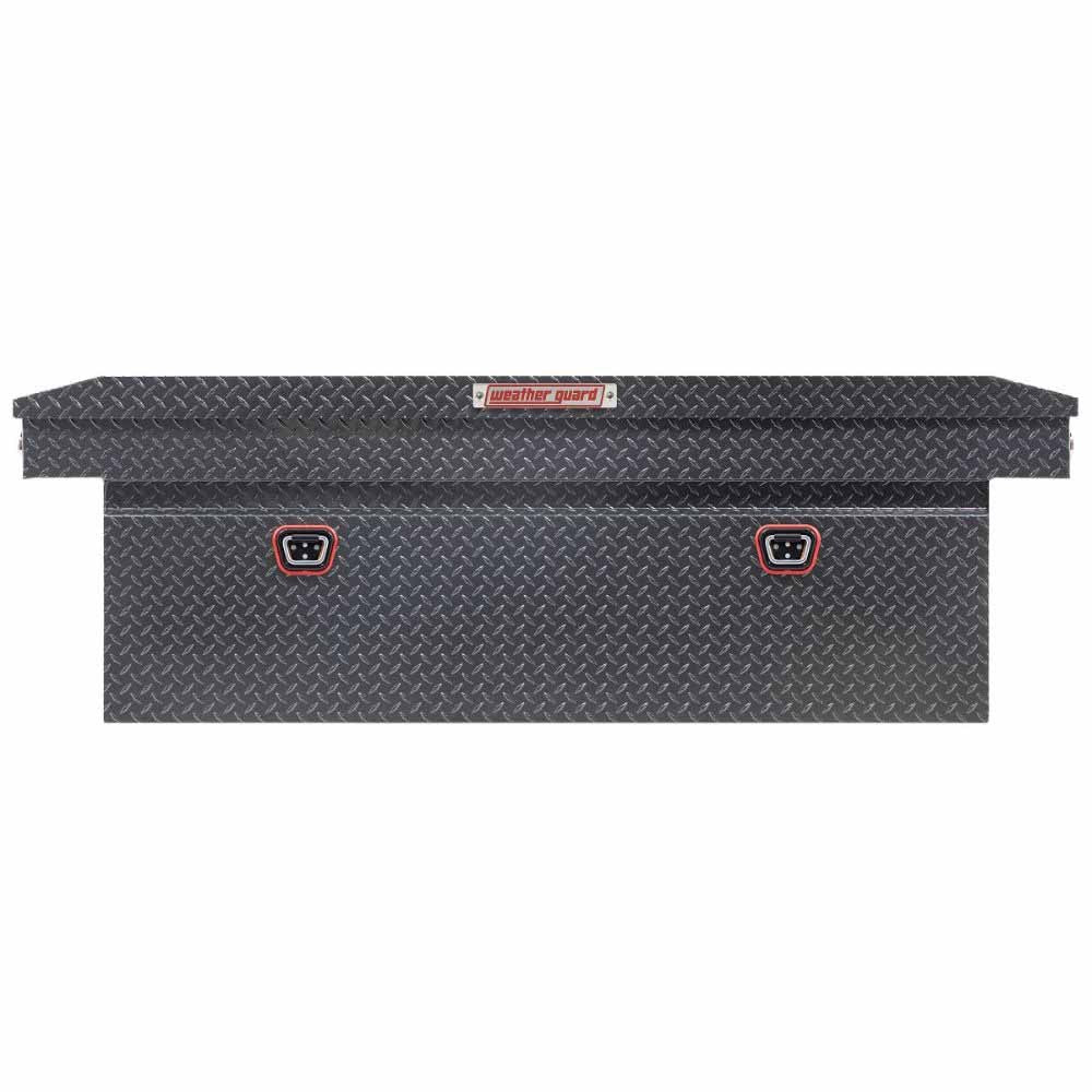 Weatherguard 123-6-04 Saddle Box, Aluminum, Full Deep, Gunmetal Gray, 15.0 cu ft - 4