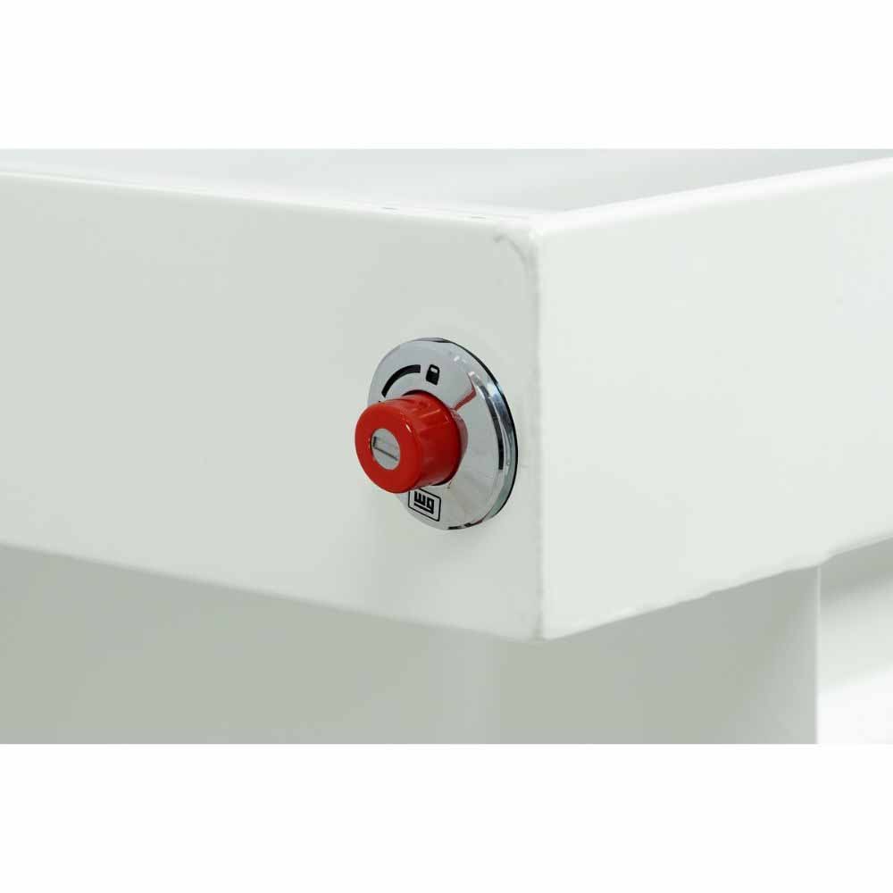 Weatherguard 126-3-04 Saddle Box, Steel, Full Standard, White, 11.0  cu ft - 6