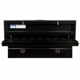 Weatherguard 126-5-04 Saddle Box, Steel, Full Standard, Gloss Black, 11.0 cu ft - 2
