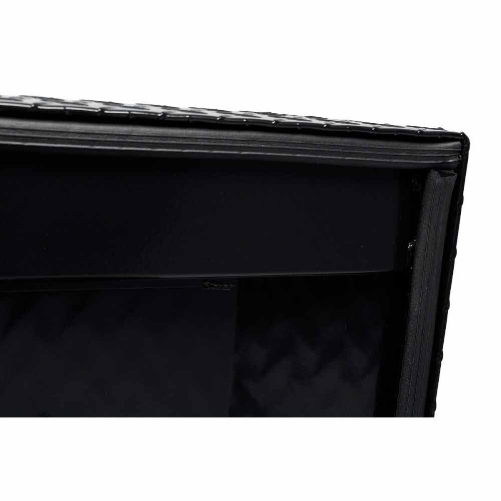 Weatherguard 127-5-04 Saddle Box, Aluminum, Full Standard, Gloss Black, 11.0 cu ft - 7