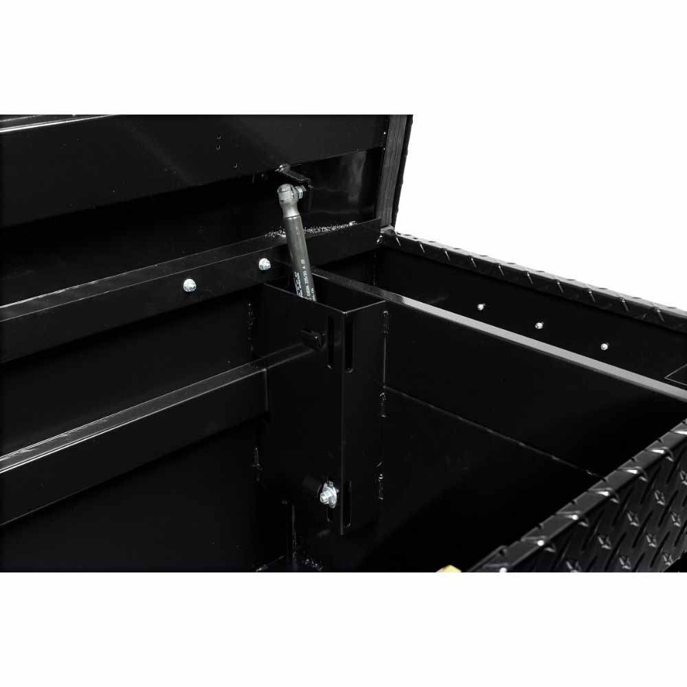 Weatherguard 127-5-04 Saddle Box, Aluminum, Full Standard, Gloss Black, 11.0 cu ft - 9