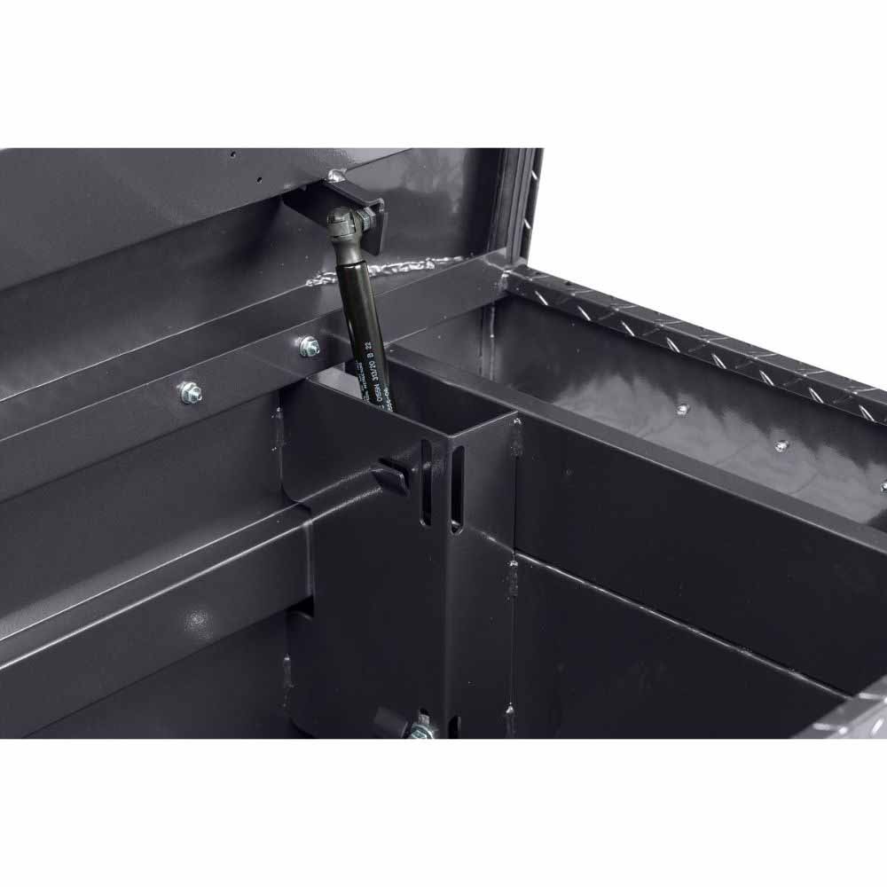 Weatherguard 127-6-04 Saddle Box, Aluminum, Full Standard, Gunmetal Gray, 11.0 cu ft - 5