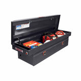 Weatherguard 127-6-04 Saddle Box, Aluminum, Full Standard, Gunmetal Gray, 11.0 cu ft - 9