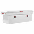 Weatherguard 128-3-04 Saddle Box, Steel, Full Deep, White, 15.0 cu ft