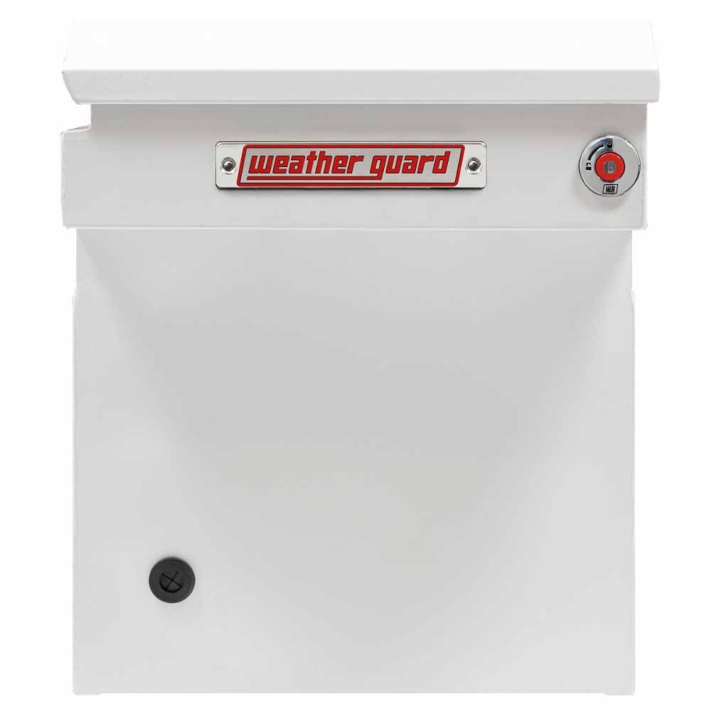 Weatherguard 128-3-04 Saddle Box, Steel, Full Deep, White, 15.0 cu ft - 3