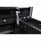 Weatherguard 128-5-04 Saddle Box, Steel, Full Deep, Gloss Black, 15.0 cu ft - 6