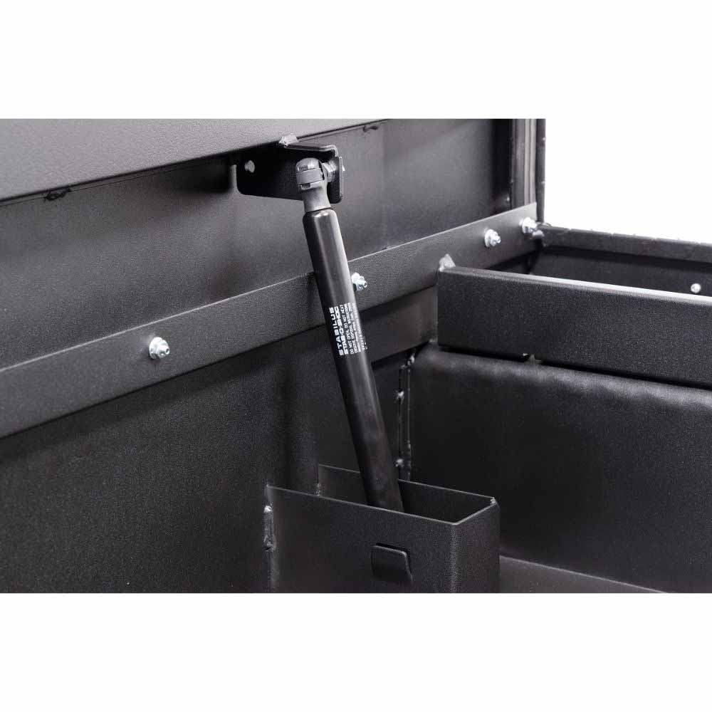 Weatherguard 131-52-04 Saddle Box, Aluminum, Compact Low Profile, Textured Matte Black,  8.0  cu ft - 7