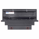 Weatherguard 131-6-04 Saddle Box, Aluminum, Compact Low Profile, Gunmetal Gray,  8.0  cu ft - 2