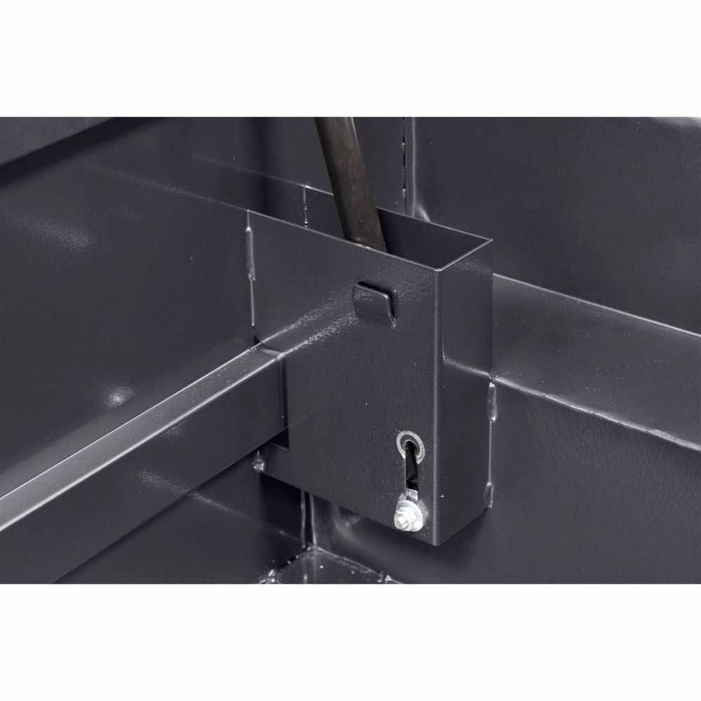 Weatherguard 131-6-04 Saddle Box, Aluminum, Compact Low Profile, Gunmetal Gray,  8.0  cu ft - 8