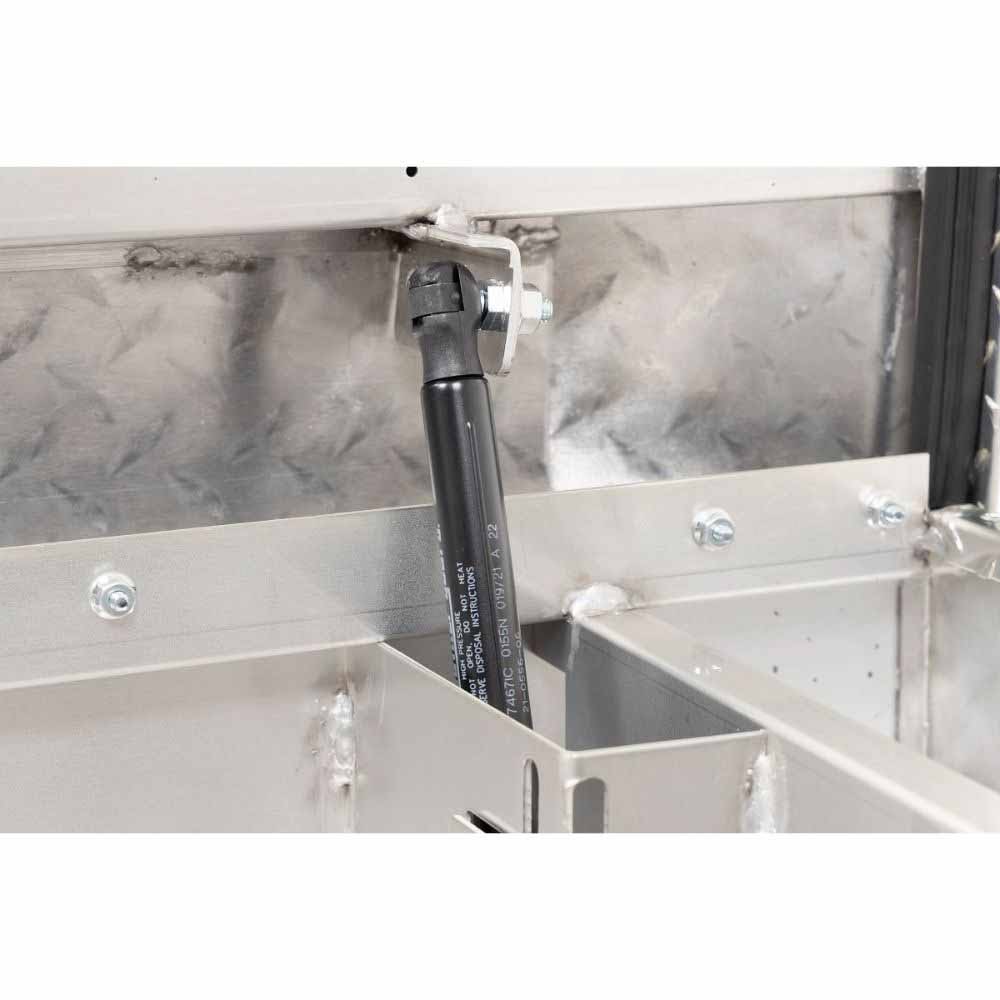 Weatherguard 137-0-04 Saddle Box, Aluminum, Compact Deep, Clear, 9.0 cu ft - 7