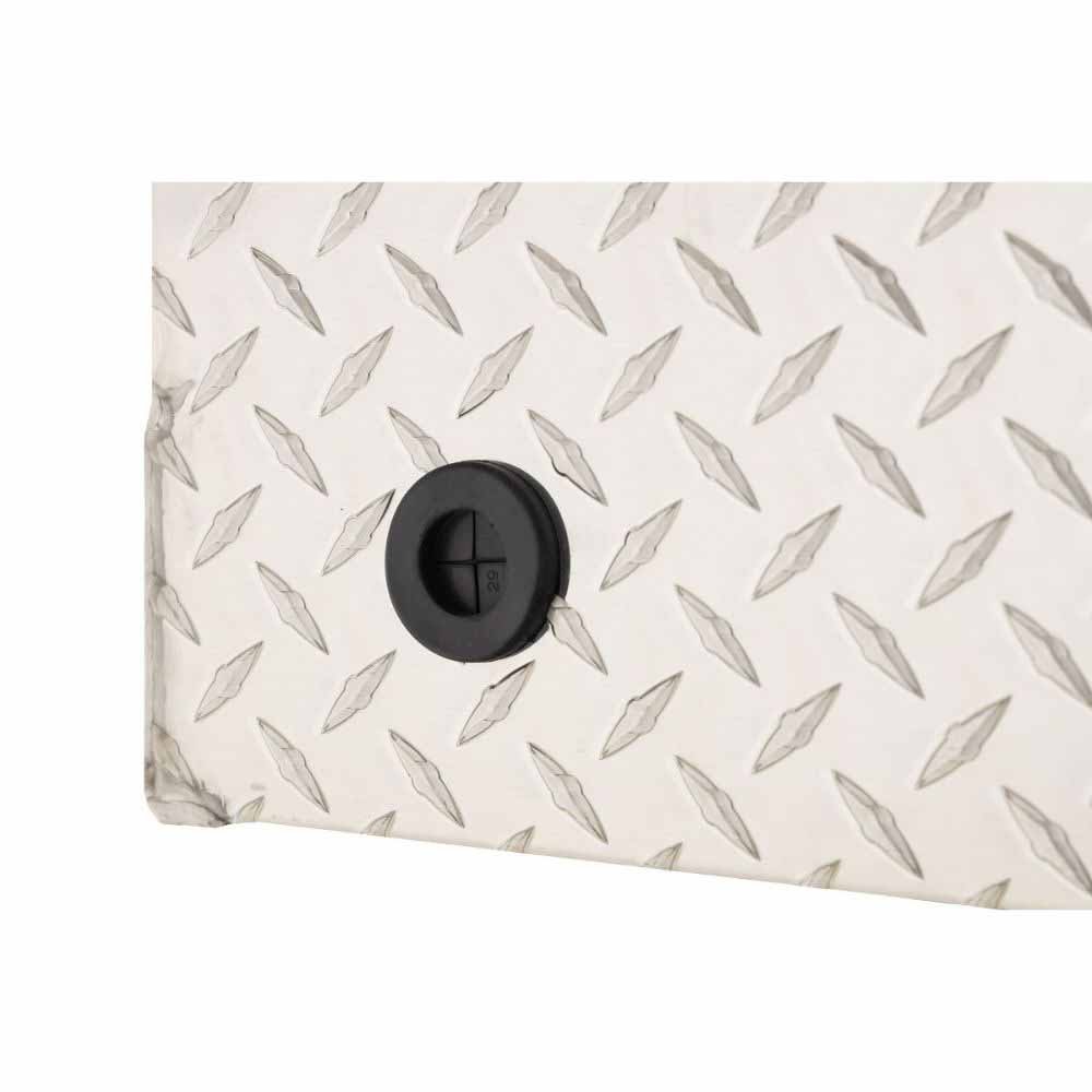 Weatherguard 137-0-04 Saddle Box, Aluminum, Compact Deep, Clear, 9.0 cu ft - 10