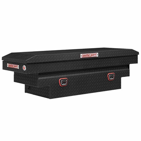 Weatherguard 137-52-04 Saddle Box, Aluminum, Compact Deep, Textured Matte Black, 9.0 cu ft