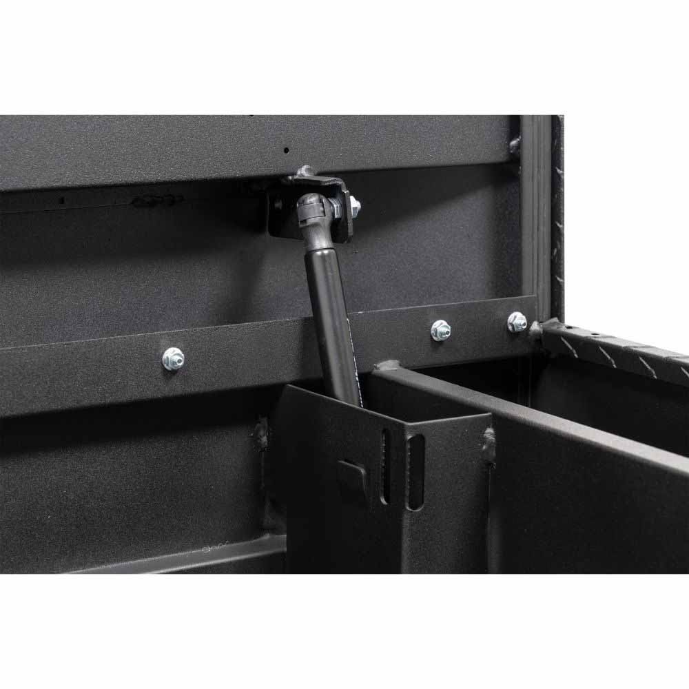 Weatherguard 154-52-04 Saddle Box, Aluminum, Compact, Textured Matte Black, 7.0 cu ft - 7