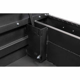 Weatherguard 154-52-04 Saddle Box, Aluminum, Compact, Textured Matte Black, 7.0 cu ft - 8