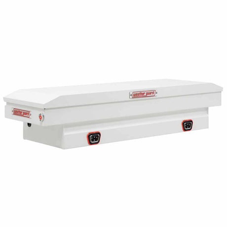 Weatherguard 156-3-04 Saddle Box, Steel, Compact, White, 7.0 cu ft