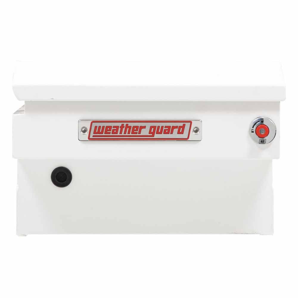 Weatherguard 156-3-04 Saddle Box, Steel, Compact, White, 7.0 cu ft - 3