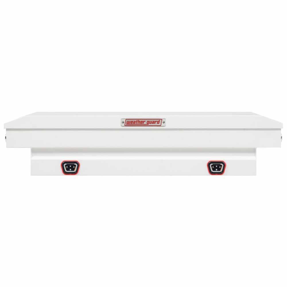 Weatherguard 156-3-04 Saddle Box, Steel, Compact, White, 7.0 cu ft - 4