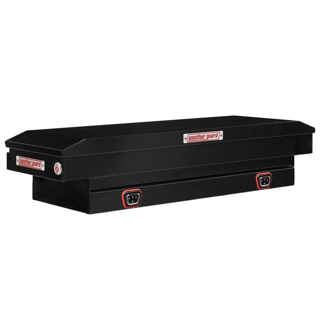 Weatherguard 156-5-04 Saddle Box, Steel, Compact, Gloss Black, 7.0 cu ft