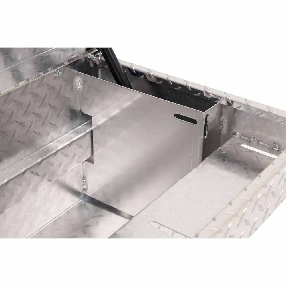 Weatherguard 164-0-04 87" Lo-Side Box, Aluminum, Clear, 7.0 cu ft - 7