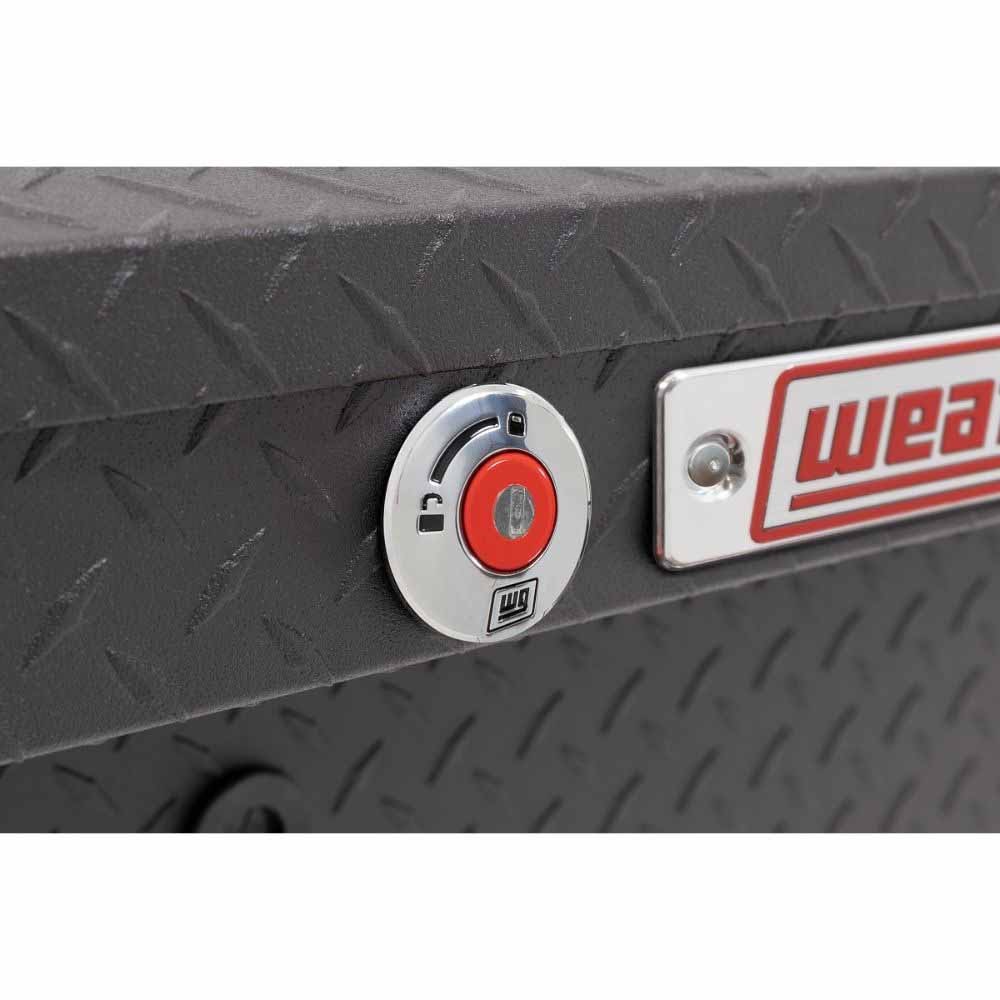 Weatherguard 164-52-04 87" Lo-Side Box, Aluminum, Textured Matte Black, 7.0 cu ft - 6