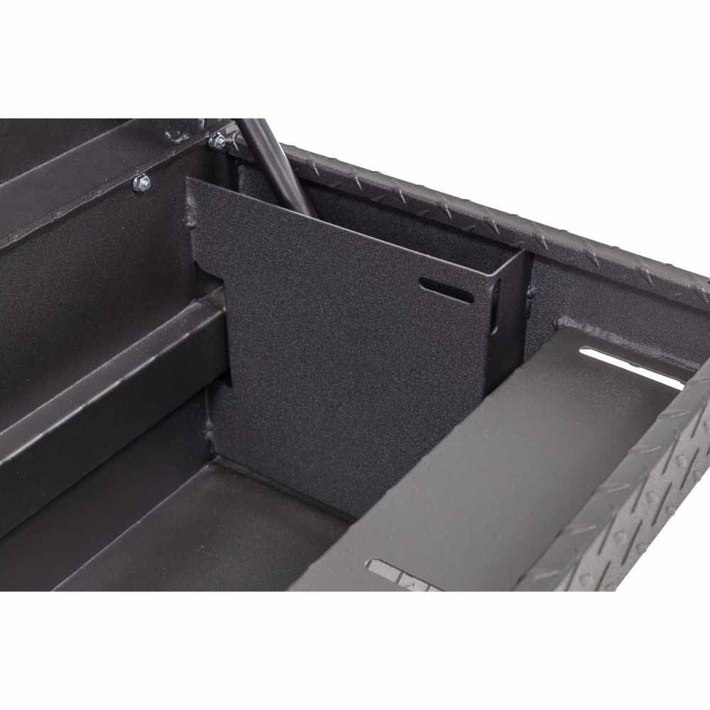 Weatherguard 164-52-04 87" Lo-Side Box, Aluminum, Textured Matte Black, 7.0 cu ft - 8