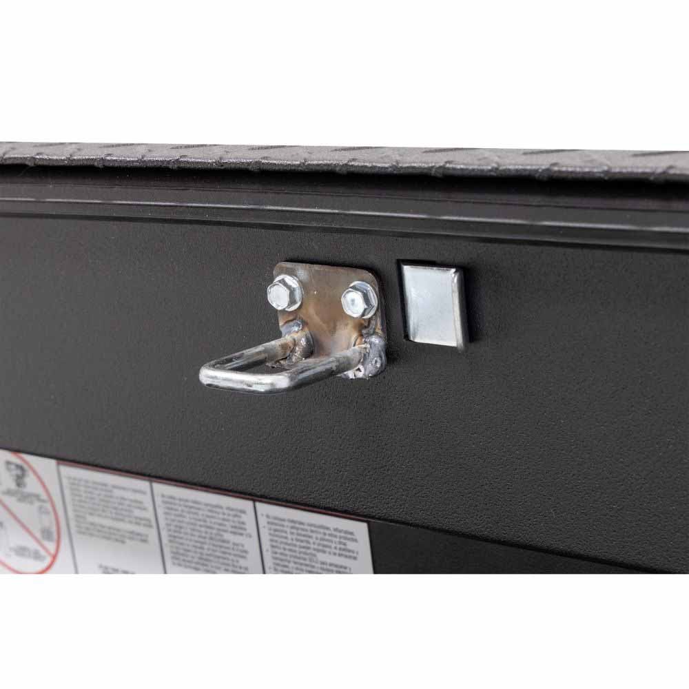 Weatherguard 164-52-04 87" Lo-Side Box, Aluminum, Textured Matte Black, 7.0 cu ft - 9