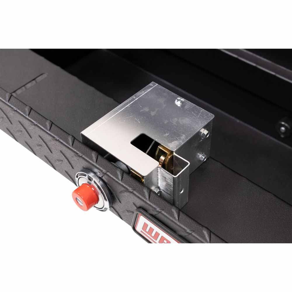 Weatherguard 164-52-04 87" Lo-Side Box, Aluminum, Textured Matte Black, 7.0 cu ft - 10