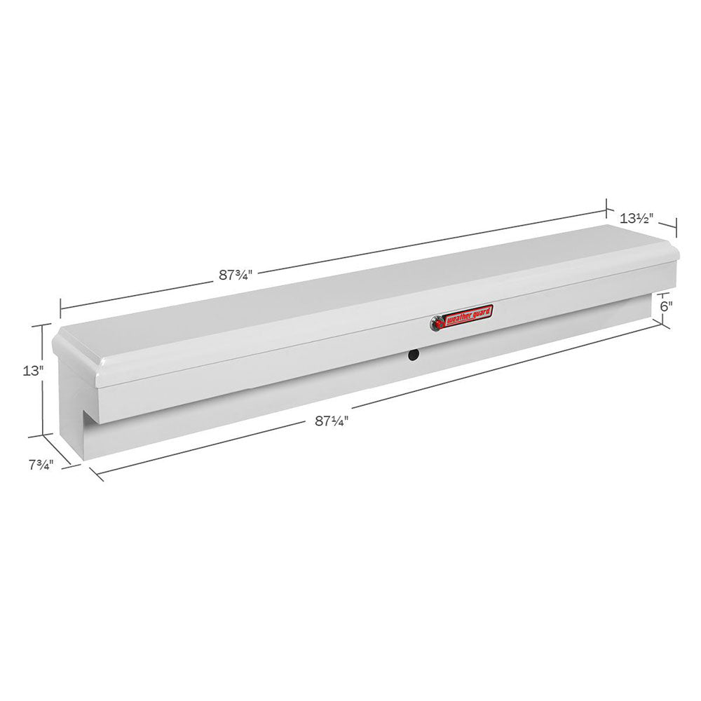 WeatherGuard 165-3-01 White Steel Long Lo-Side Box For Full-Size Pickups 6.2 Cu Ft - 2