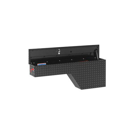 WeatherGuard 170-5-01 Gloss Black Aluminum Pork Chop Box, Driver Side, 2.1 Cu. Ft.