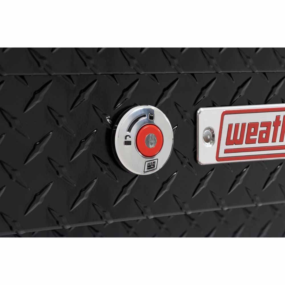 Weatherguard 174-5-04 56" Lo-Side Box, Aluminum, Gloss Black, 4.0 cu ft - 6