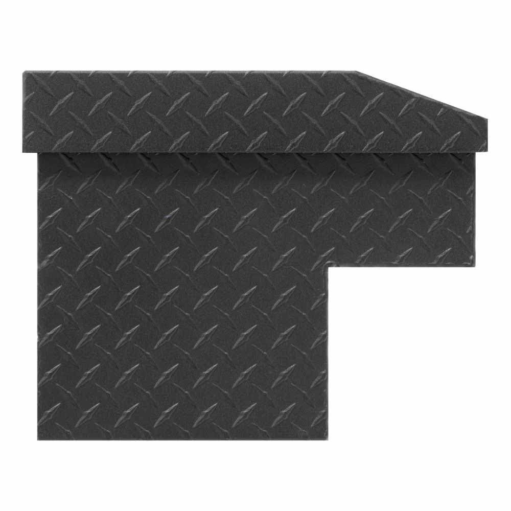 Weatherguard 174-52-04 56" Lo-Side Box, Aluminum, Textured Matte Black, 4.0 cu ft - 3