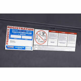 Weatherguard 174-6-04 56" Lo-Side Box, Aluminum, Gunmetal Gray, 4.0 cu ft - 11