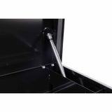 Weatherguard 175-5-04 56" Lo-Side Box, Steel, Gloss Black, 4.0 cu ft - 2