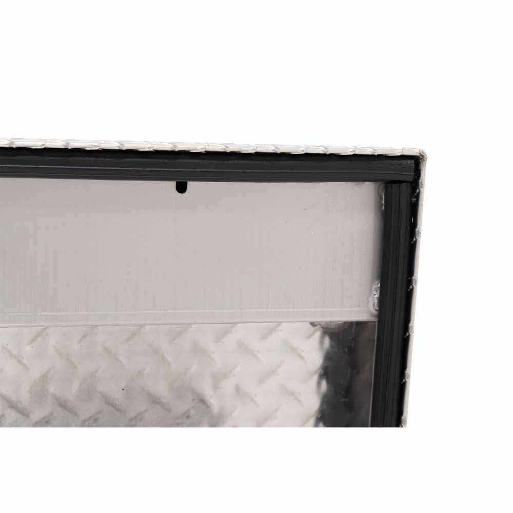 Weatherguard 178-0-04 56" Low Profile Lo-Side Box, Aluminum, Clear, 4.0 cu ft - 14