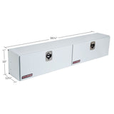 WeatherGuard 296-3-02 White Steel Hi-Side Box, 11.8 Cu. Ft. - 2